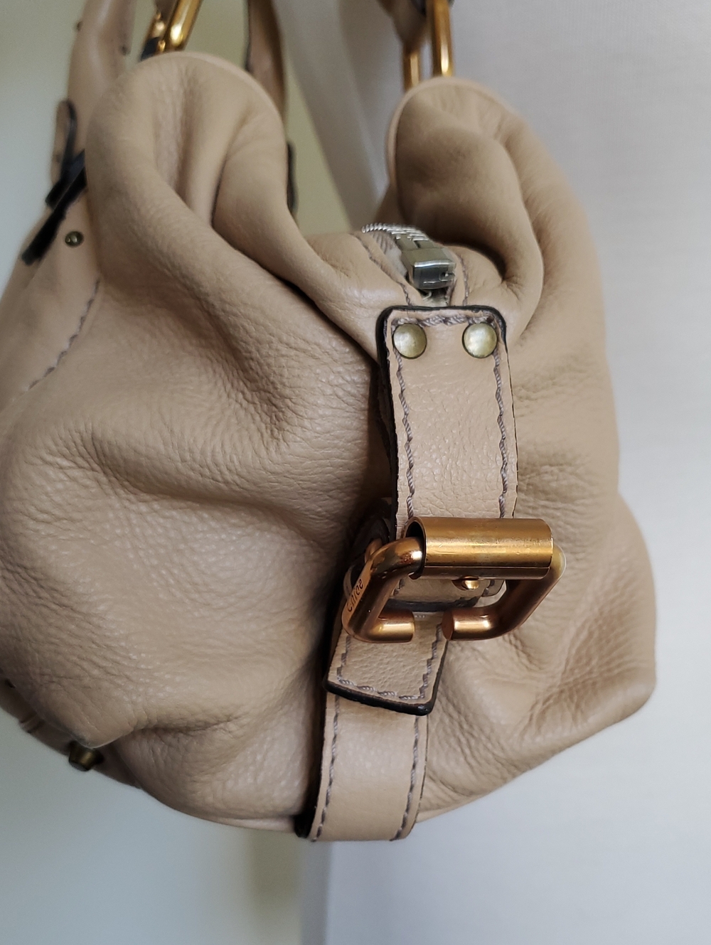 ORIGINAL Chloe "Paddington" Satchel In Cream/Tan - Picture 12 of 16